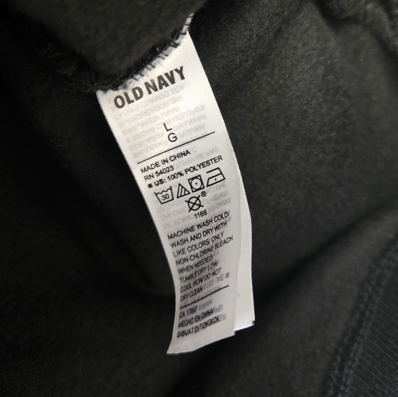 Old Navy Microfleece Critter Sweater Hoodie New Year's Tuxedo L - Picture 5 of 10